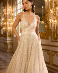 Ivory Mirror Work Gown