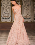 Rose Gold Pearl Gown