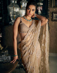 Slate Sequin Saree 2