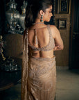 Slate Sequin Saree 4