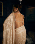 Nude Thread Work Saree 3