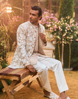 Nude Dori Sherwani Set