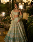 Turqouise Blue Lehenga Set