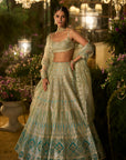 Turqouise Blue Lehenga Set