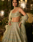 Turqouise Blue Lehenga Set
