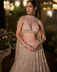 Coffee Sequin Lehenga Set