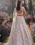 Nude Floral Lehenga Set