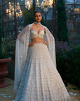 Ivory Pearl & Sequin Lehenga Set