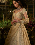 Light Gold Pearl Lehenga Set