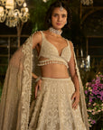 Champagne Pearl Lehenga Set