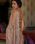Copper Bold Cut Sequin Saree - Ready to Ship