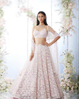 Soft Berry Checkered Lehenga Set - Ready to Ship