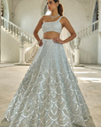 Powder Blue Sequin Lehenga Set