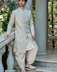 Champagne Paisley Sherwani Set