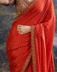 Surahi Rang Handloom Saree Set