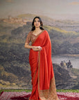 Surahi Rang Handloom Saree Set