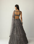 Metallic Grey Lehenga Set