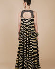 Zebra Print Maxi Dress