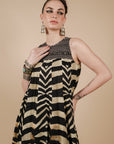 Zebra Print Maxi Dress