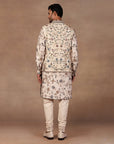 Almond Ivory Nehru Jacket Set | East