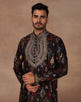 Black Ikat Kurta Set | East