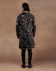 Black Oriental Kurta Set