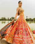 Pink & Red Banno Lehenga Set