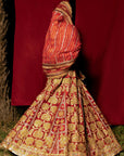 Red Banno Lehenga Set