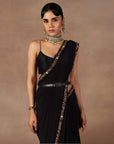 Jewelled Black Saree Set