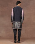 Mave Pink - Black Ombre Nehru Jacket Set | East