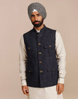 Midnight Blue Nehru Jacket