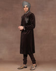 Mocha Brown Sherwani Set | East