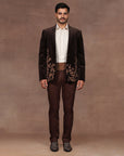 Mocha Brown Velvet Tuxedo | East