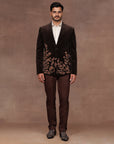 Mocha Brown Velvet Tuxedo | East