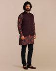 Mulbery Purple Nehru Jacket