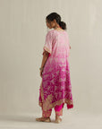 Pink Shaded Bandhani With Pants Set