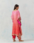 Pink Shaded Kaftan Set