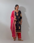 Black Bandhani Gota & Marrori Work Kurta Set II