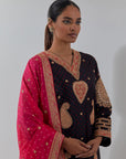 Black Bandhani Gota & Marrori Work Kurta Set II