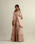Dusty Pink Kurti With A Sharara And Dupatta Set