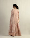 Dusty Pink Kurti With A Sharara And Dupatta Set