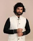 Pearl Ivory Nehru Jacket
