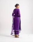 Purple Multi Polka Pant Kurta Set
