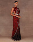 Ruby Red Saree Set