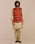 Rust Red Nehru Jacket
