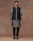Sage - Emerald Ombre Nehru Jacket Set | East