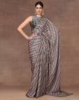 Sage - Emerlad Ombre Saree Set