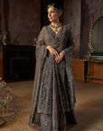 Charcoal Jacket Lehenga Set