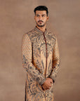 Soft Amber Sherwani Set