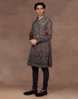 Taupe - Black Ombre Kurta Set | East